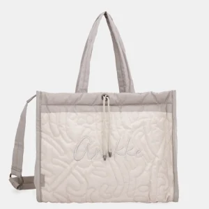 Bolso acolchado de playa blanco