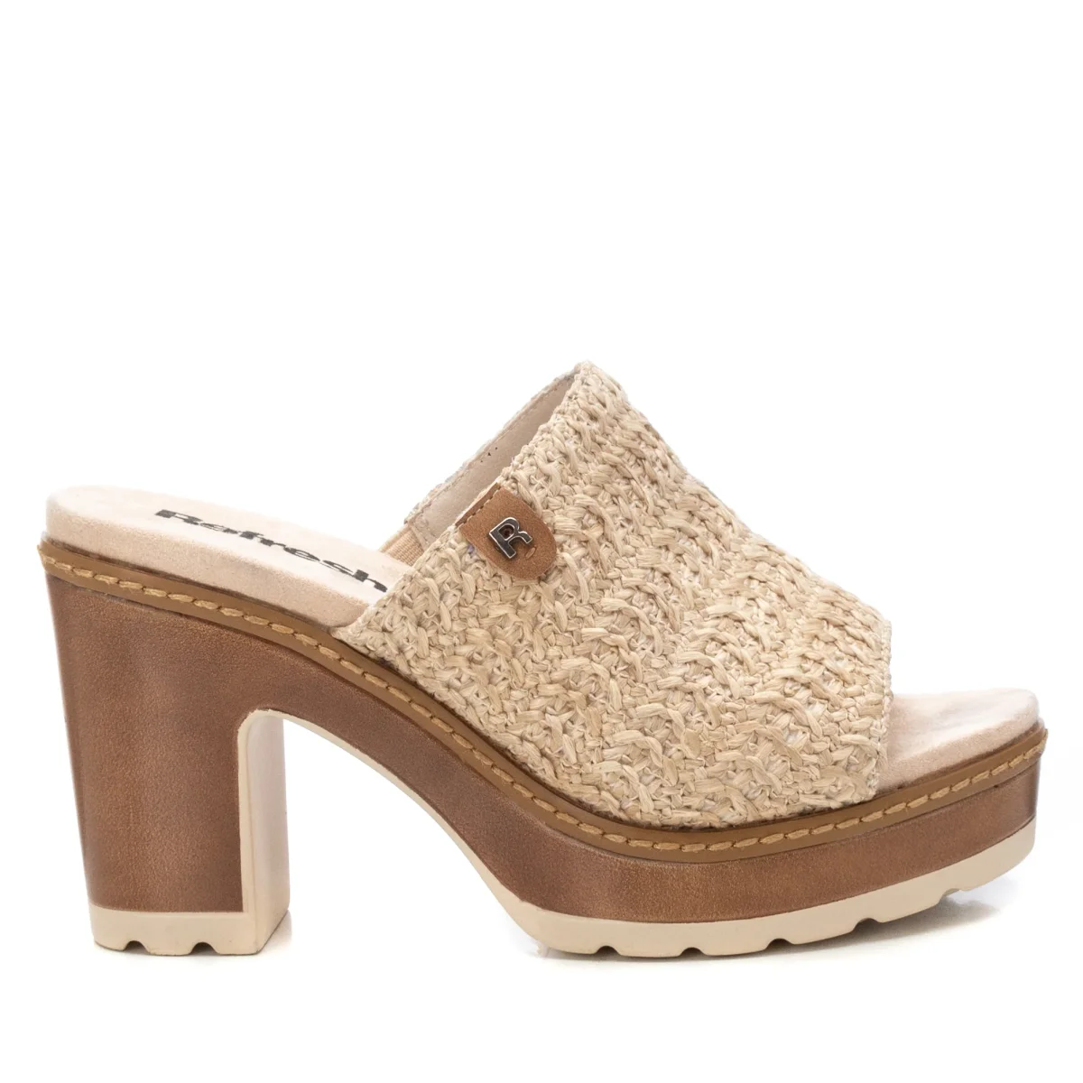 SANDALIA DE TACON BEIGE MODELO 172703 REFRESH - Imagen 5