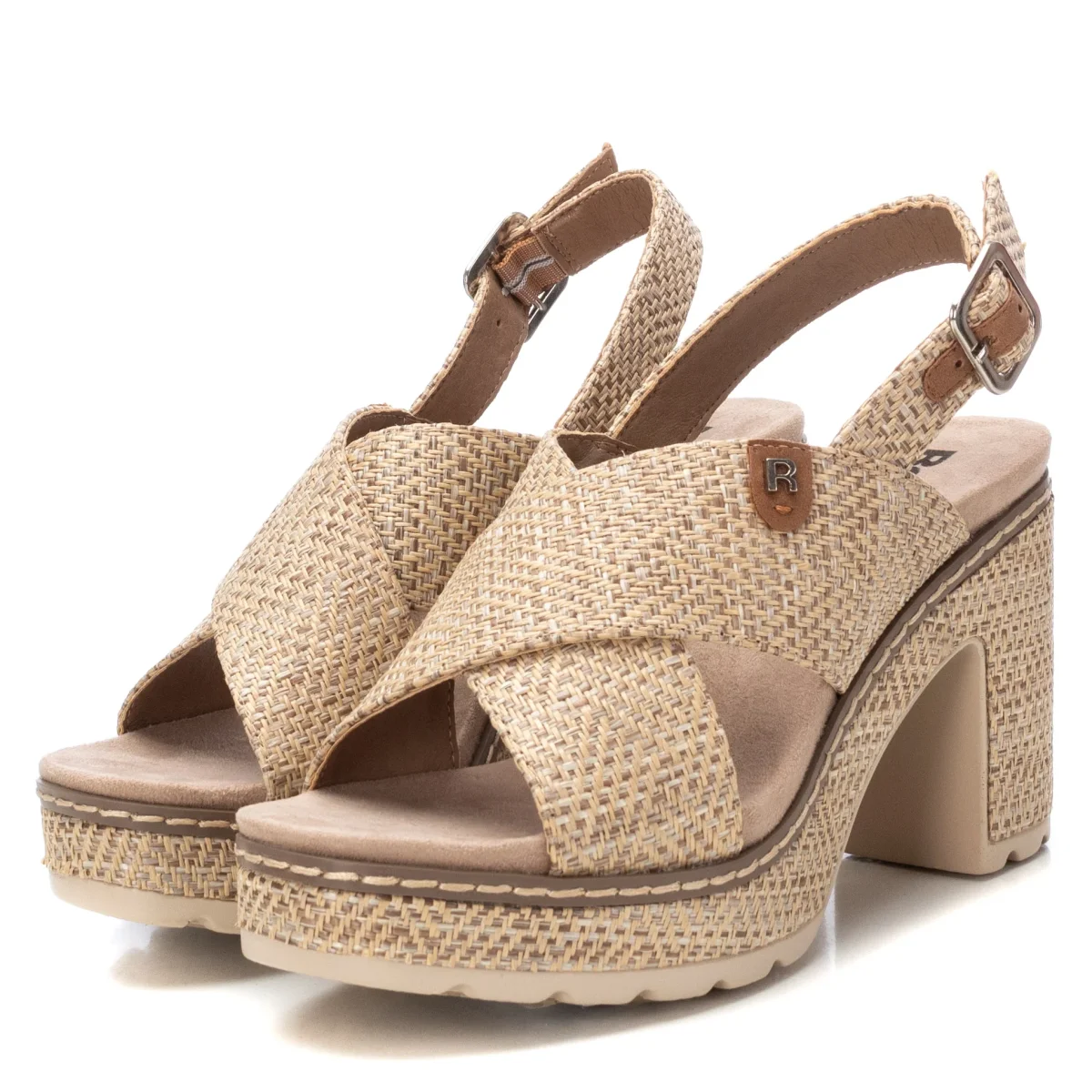 SANDALIA DE TACON TAUPE MODELO 172707 REFRESH - Imagen 2
