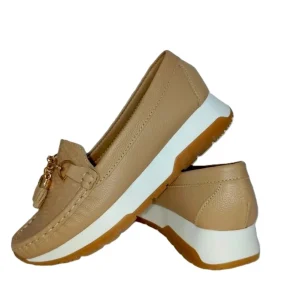 MOCASIN DAMA TAUPE MODELO 2627