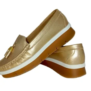 MOCASIN DAMA CHAMPAGNE MODELO 2639