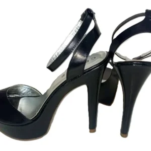 SANDALIA DE TACON  NEGRO MODELO 2900