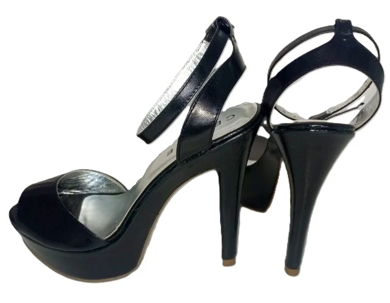 SANDALIA DE TACON NEGRO MODELO 2900 - Imagen 2