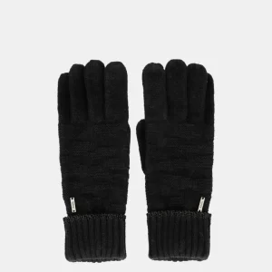 Guantes de punto negro