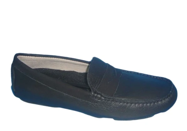 Zapatos Casual de Cuero para Hombre en Negro - Modelo Elegante 0502 - Imagen 2