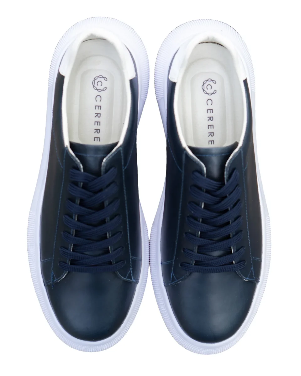 Zapatillas Deportivas Modernas para Hombre en Azul Marino - Modelo 1007 con Detalles Blancos - Imagen 3