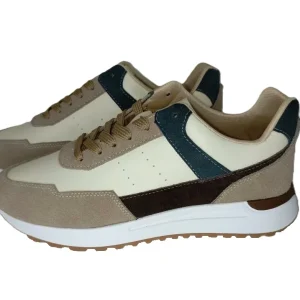 DEPORTIVO CABALLERO BEIGE/MULTICOLOR MODELO 1020