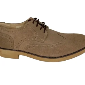 Zapatos Elegantes para Hombre en Color Topo - Modelo 103 de Cuero Premium