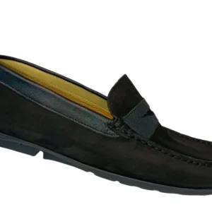 Zapatos Elegantes Casuales para Hombre en Cuero Negro - Modelo 1975