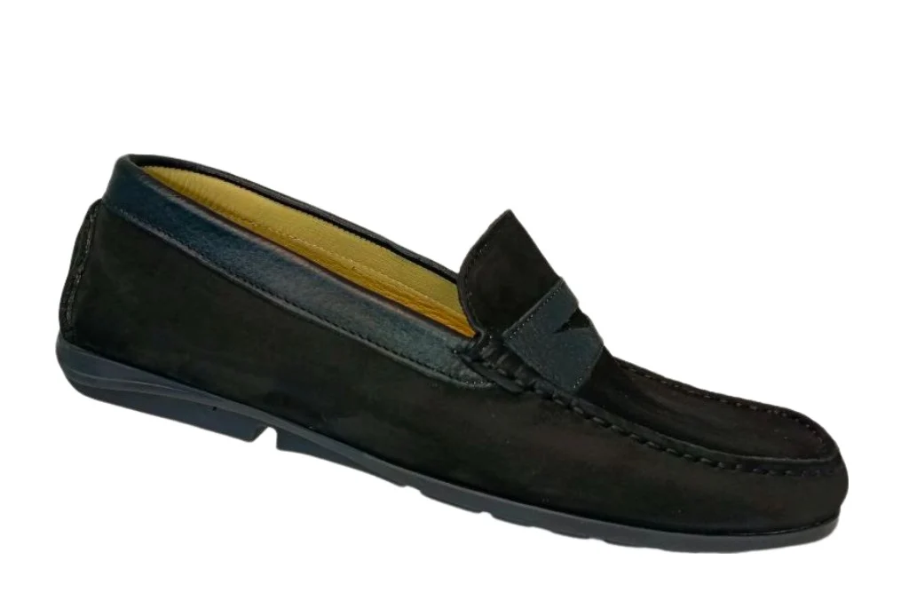 Zapatos Elegantes Casuales para Hombre en Cuero Negro - Modelo 1975 - Imagen 2