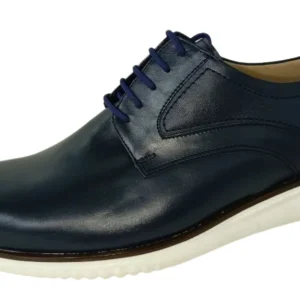 Zapatos Casual de Cuero para Hombre en Azul Marino - Modelo Elegante 3106