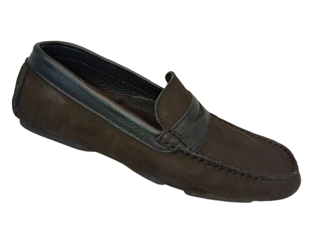 Zapatos Elegantes Casual para Hombre en Cuero Negro - Modelo 3108 con Diseño Brogue - Imagen 3