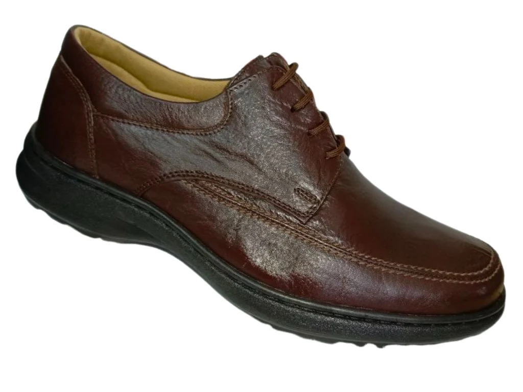 Zapatos de Vestir para Hombre en Cuero Marrón - Modelo 335 Elegantes y Cómodos - Imagen 2