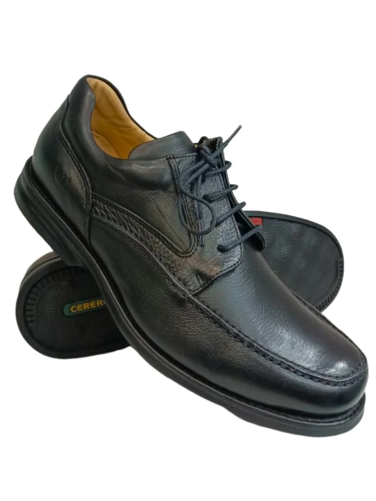 Zapatos de Vestir para Hombre en Cuero Negro Modelo 4505 - Confort y Elegancia Diaria - Imagen 2