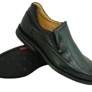 Zapatos Elegantes de Cuero para Hombre con Plantilla Anatómica y Suela Amortiguada - Modelo 4512 en Negro