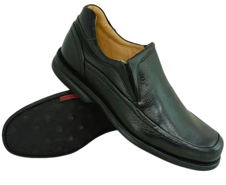 Zapatos Elegantes de Cuero para Hombre con Plantilla Anatómica y Suela Amortiguada - Modelo 4512 en Negro - Imagen 2
