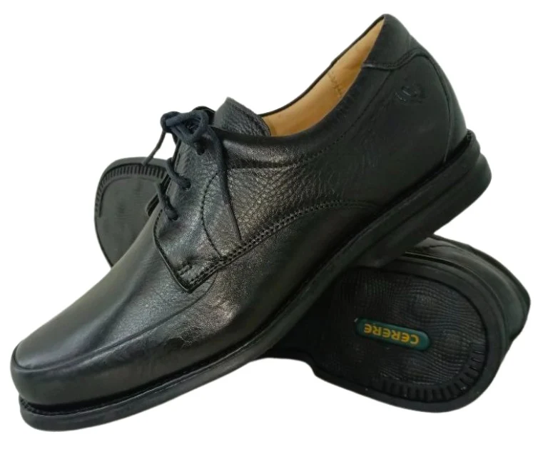 Zapatos Elegantes de Cuero para Hombre en Negro con Plantilla Anatómica y Suela Amortiguada - Modelo 4527 - Imagen 2