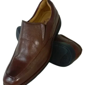 Zapatos de Vestir Elegantes para Hombre en Cuero Café con Plantilla Anatómica y Suela Amortiguada - Modelo 6709