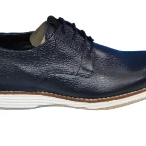 Calzado Casual Elegante para Hombre en Cuero Azul Modelo 6887 - Comodidad y Estilo Diarios