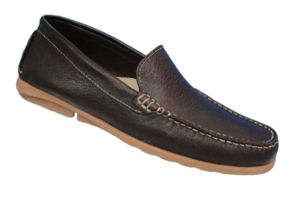Calzado Elegante Casual para Hombre en Cuero Marrón - Modelo 7519 - Imagen 2