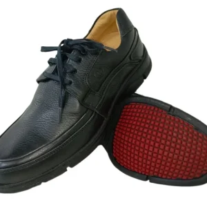 Zapatos de Vestir Elegantes para Hombre en Cuero Negro - Modelo 7816 con Plantilla Anatómica y Suela Amortiguada