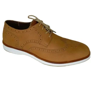 Zapatos Elegantes Casual para Hombre en Cuero Miel - Modelo 7884