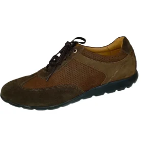 Zapatos de Vestir para Hombre en Cuero Café con Plantilla Anatómica y Suela Amortiguada - Modelo 8400