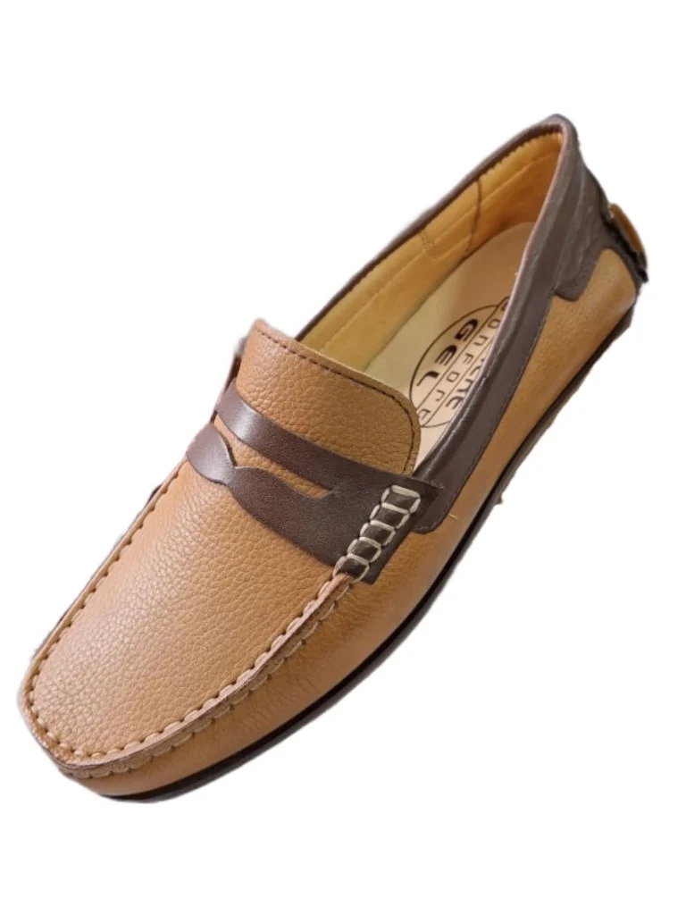 Zapatos de Vestir para Hombre en Cuero Bronce/Café con Plantilla Anatómica y Suela Amortiguada - Modelo 8500 - Imagen 3