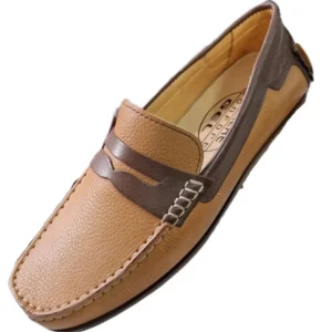 Zapatos de Vestir para Hombre en Cuero Bronce/Café con Plantilla Anatómica y Suela Amortiguada - Modelo 8500