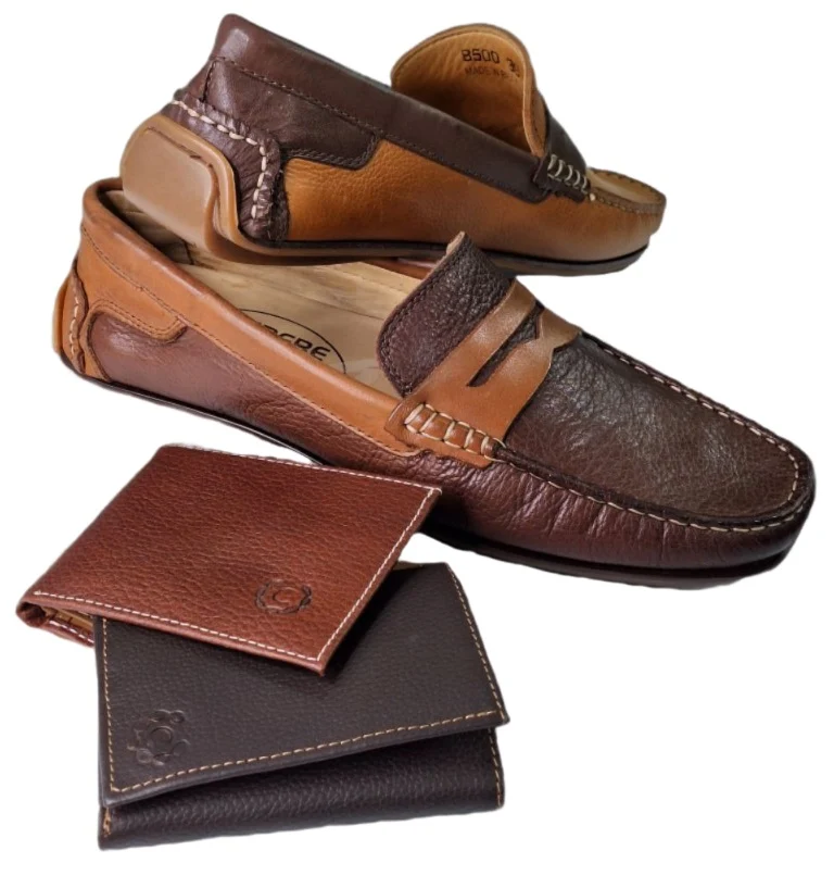 Zapatos de Vestir Confortables para Hombre en Cuero Café/Whisky - Modelo 8500 Elegantes y Duraderos - Imagen 2