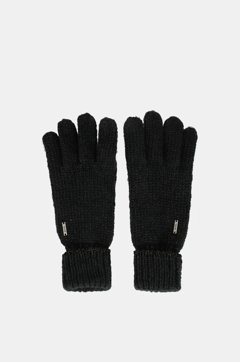 Guantes logomanía negro - Imagen 2