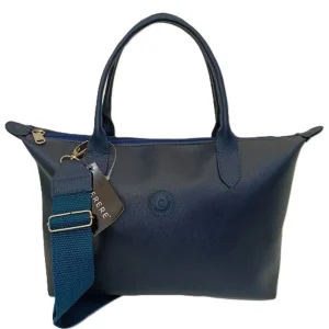 Cartera Casual de Cuero Azul Marino - Diseño Elegante y Funcional Modelo 195
