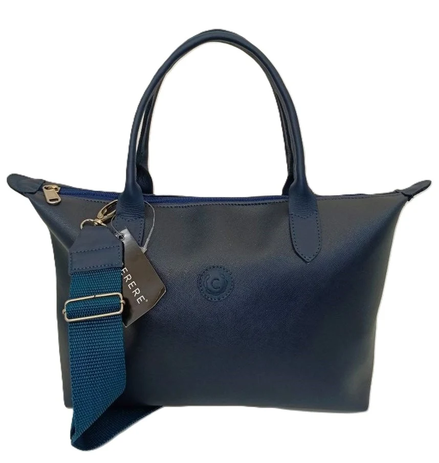 Cartera Casual de Cuero Azul Marino - Diseño Elegante y Funcional Modelo 195 - Imagen 2