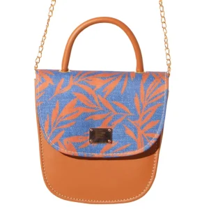 Cartera Elegante Casual Café con Estampado Floral y Detalles en Cuero Sintético - Modelo CARTERA de CERERE