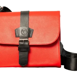 Cartera Bandolera Elegante de Cuero Rojo para Dama - Modelo GF10 de CERERE