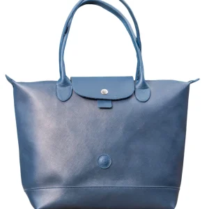Cartera de Cuero Azul Marino GF24 - Diseño Moderno y Funcional para Uso Diario