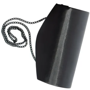 Cartera de Noche Elegante en Negro con Cadena - Modelo Sobre-Razo