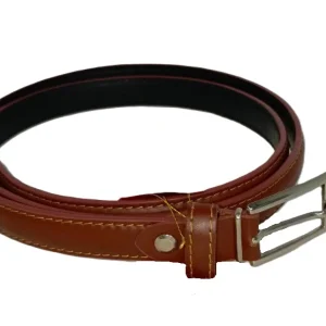 Cinturón Delgado para Dama Color Colonial - Modelo 20B, Ideal para Definir la Cintura y Realzar Atuendos