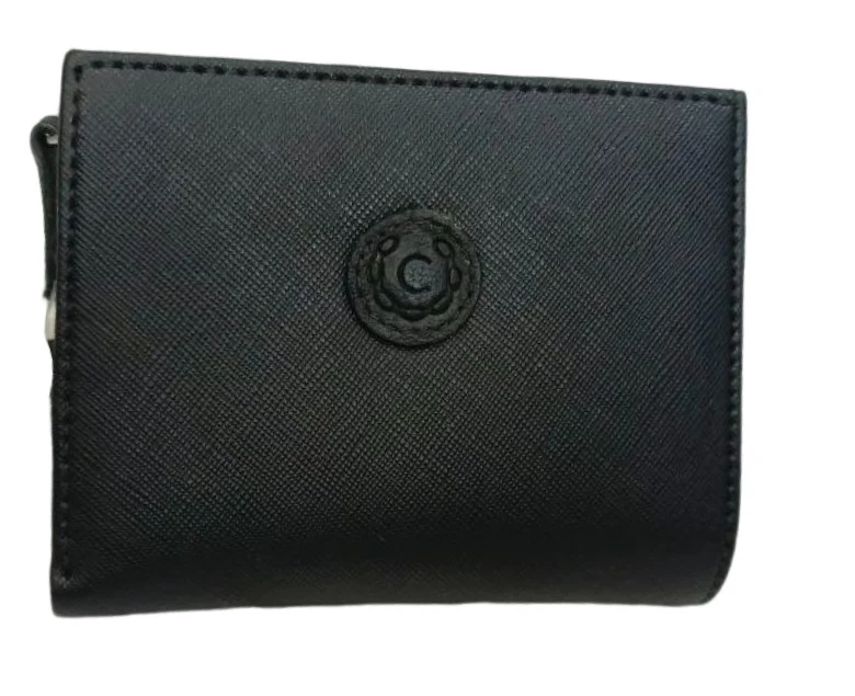 Monedero de Piel Elegante Negro con Cierre (Modelo 542) - Accesorio Clásico y Funcional - Imagen 2