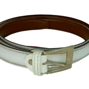 Cinturón Delgado Blanco para Dama - Estilo Elegante y Versátil Modelo D25-09