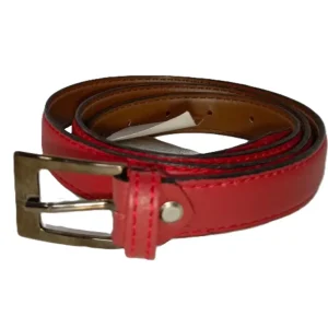 Cinturón Delgado para Dama en Rojo - Modelo VL25-09, Accesorio Elegante y Versátil para Marcar la Cintura