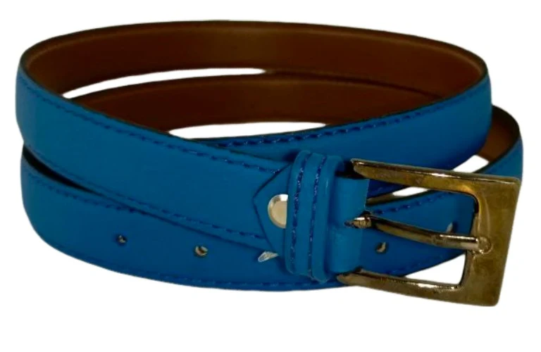 Cinturón Delgado para Dama Azul VL25-09 - Elegante y Versátil para Realzar tu Silueta - Imagen 3