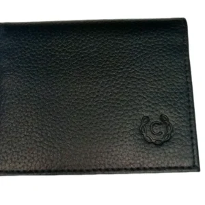 Tarjetero de Cuero Negro Elegante y Minimalista - Modelo 050364 de Cerere