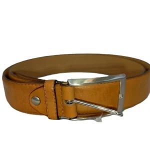 Cinturón de Piel para Hombre Color Caramelo - Modelo Clásico 620123