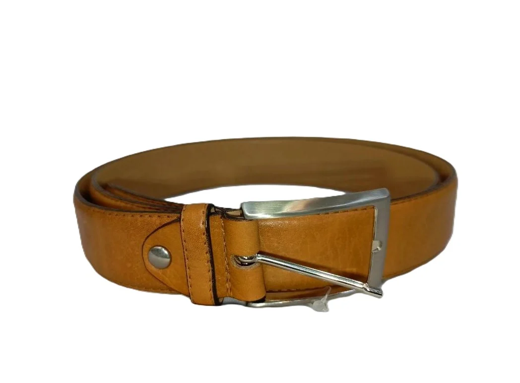 Cinturón de Piel para Hombre Color Caramelo - Modelo Clásico 620123 - Imagen 2