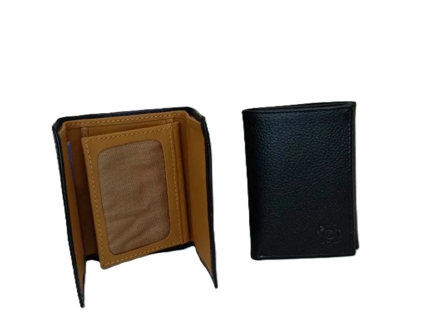 Billetera de Cuero Elegante en Negro y Camel - Modelo 647 para Hombre Moderno - Imagen 2