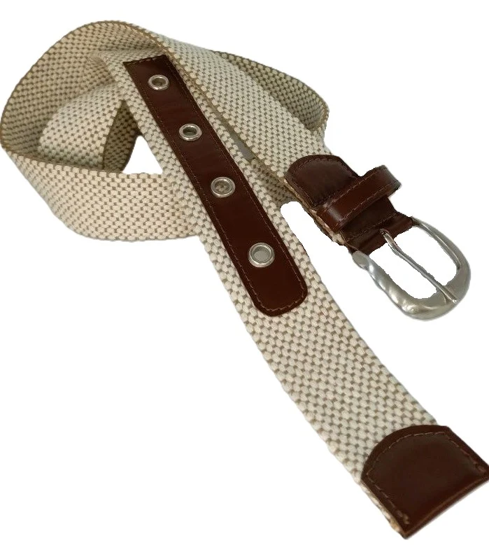 Cinturón de Piel Beige para Hombre - Modelo 77, Elegante y Versátil - Imagen 2