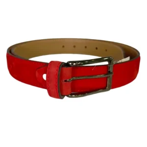 Cinturón de Piel para Caballero Rojo VL35 - Elegante y Versátil para Cualquier Ocasión