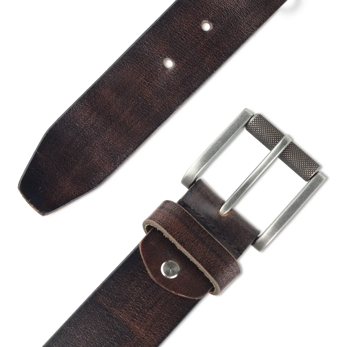 Retro Style Men's Leather Belt - Imagen 5
