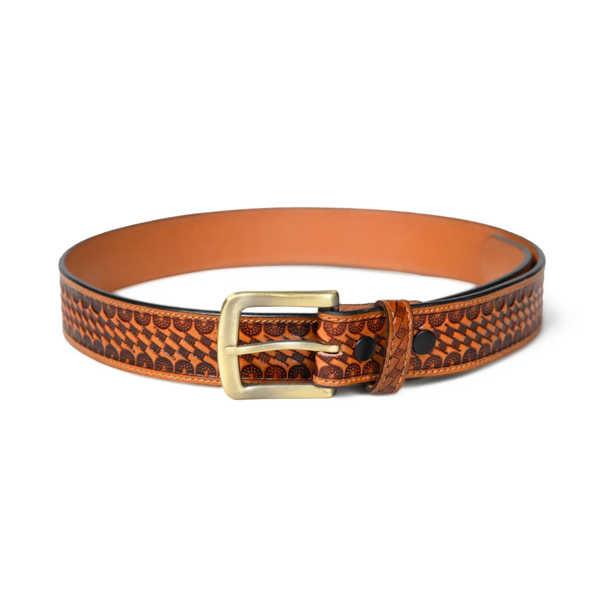 Modern Western Leather Belt - Imagen 6